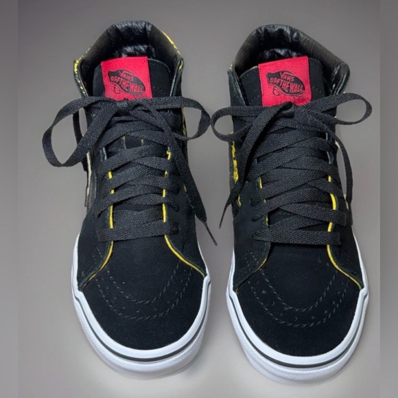 VANS x House Of Terror The Shining Sk8-Hi Mens Size 3.5 / Womens 5 Yellow Black - Picture 2 of 11